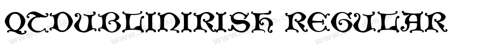QTDublinIrish Regular字体转换